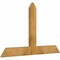 Ekena Millwork Portland Rough Sawn Timber Gable Bracket, Western Red Cedar, 60"W x 38"H x 2"D x 6"F, 15/12 Pitch GBW060X38X0206POR00RWR - alternate 5